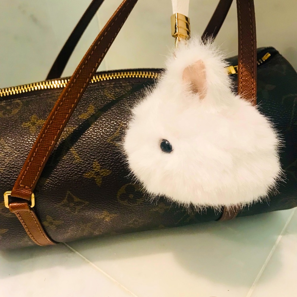 Easter Bunny Keychain Ring